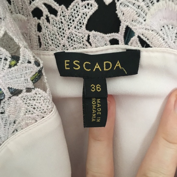 Escada couture lace cocktail dress size 36 - Picture 2 of 15